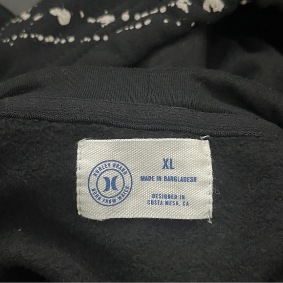 NWT - Men’s Hurley Pullover Hoodie Black – Size XL - Picture 3 of 6